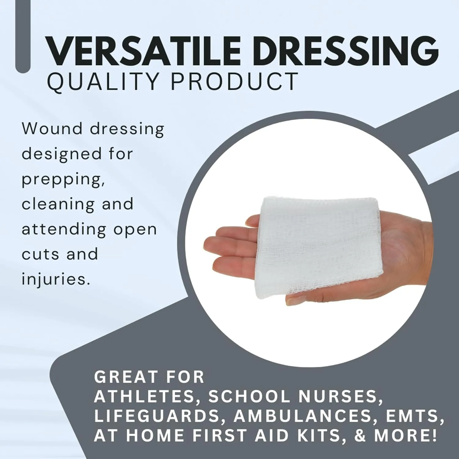 Dealmed 4" x 4" Surgical Sponges, 12-Ply, Absorbent Woven Gauze Pads, Non-Sterile Wound Care for First Aid Kit and Medical Facilities, 200 Count (Pack of 4)