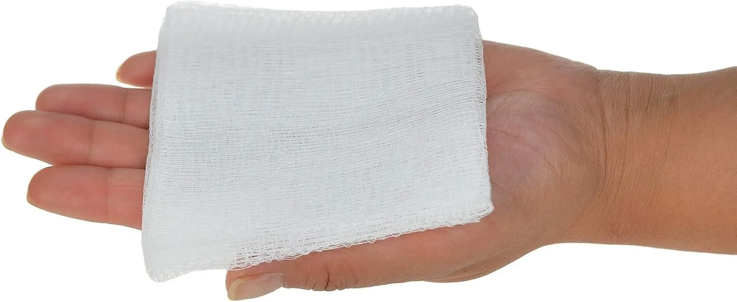 Dealmed 4" x 4" Surgical Sponges, 12-Ply, Absorbent Woven Gauze Pads, Non-Sterile Wound Care for First Aid Kit and Medical Facilities, 200 Count (Pack of 4)