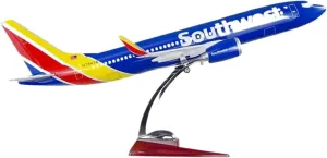 Diecast Plane Model 1：80 Scale for B737 Diecast Resin Plane Model with Light and Wheel Decorative Souvenirs (with Light)