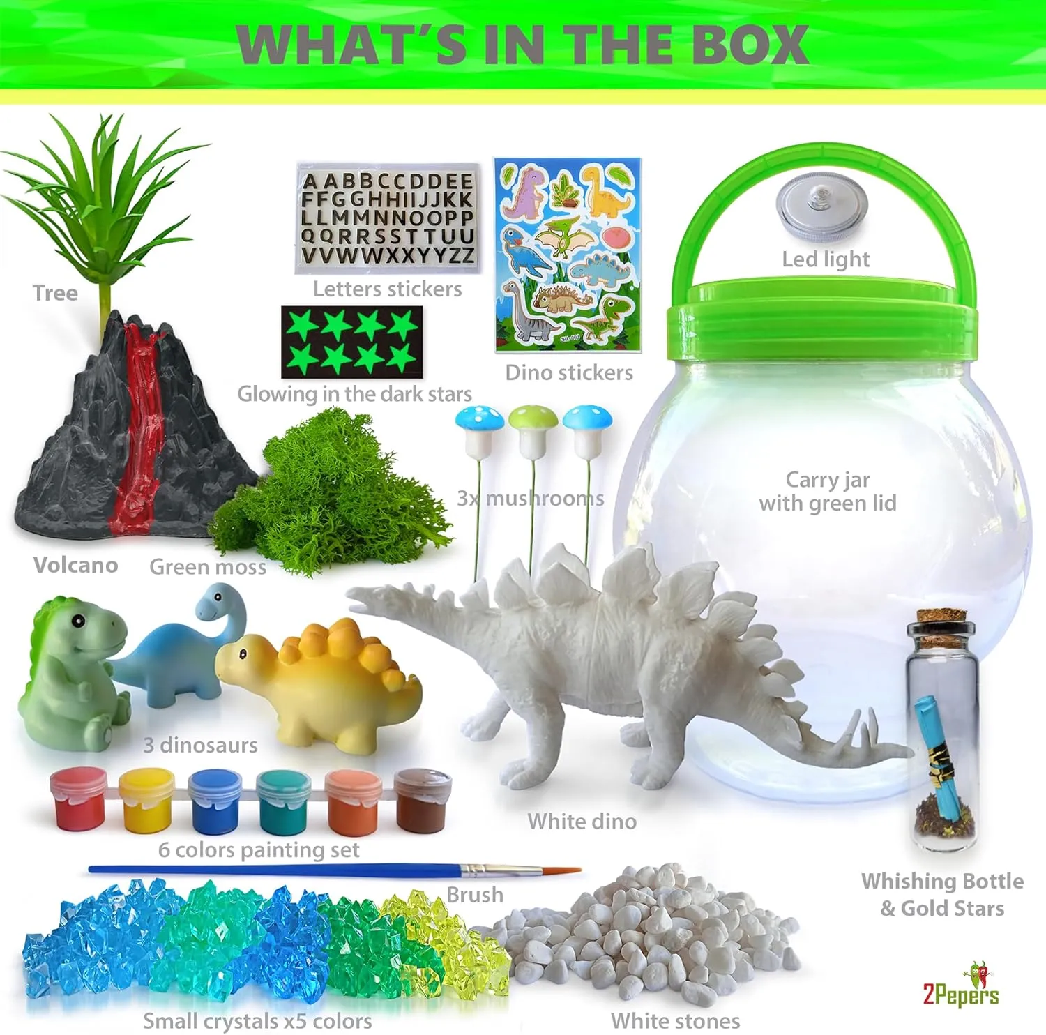 DIY Dinosaur Gifts for Boys, Kids Birthday Gifts Arts and Crafts for Boys Nightlight Terrarium Kit, Toys for Age 3 4 5 6 7 8 9 10 11 12 Year Old