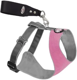 Doggles Over the Head Dog Harness, Pink/Gray, Extra Small