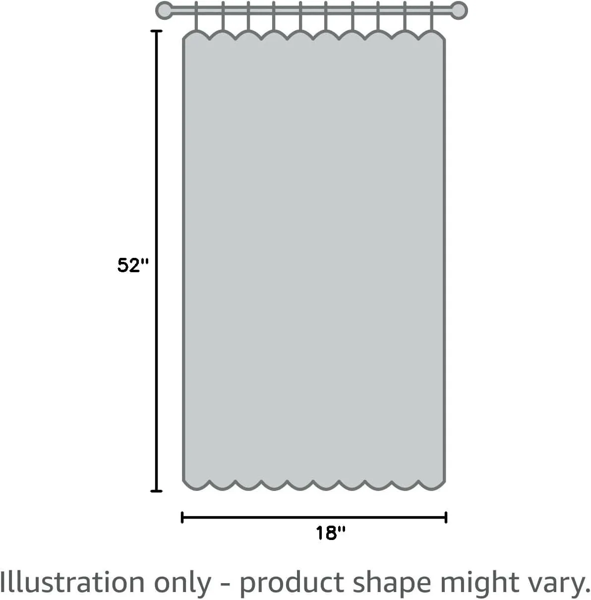 Driftaway Julia Lined Valance Double Layer Thermal Insulated Room Darkening Blackout Valances 3 Inch Rod Pocket Window Valance for Bathroom Living Room 52 Inch by 18 Inch Blush