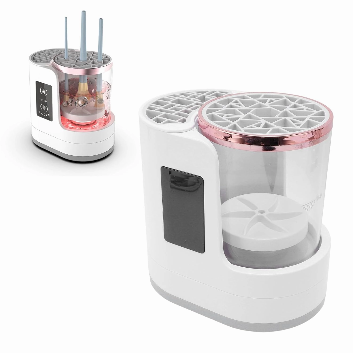 Electric Makeup Brush Cleaner Machine, 850 RPM Automatic Make Up Brushes Dryer and Storage, for All Size Beauty Makeup Brush Set,Contour, Eyeshadow