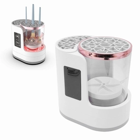 Electric Makeup Brush Cleaner Machine, 850 RPM Automatic Make Up Brushes Dryer and Storage, for All Size Beauty Makeup Brush Set,Contour, Eyeshadow