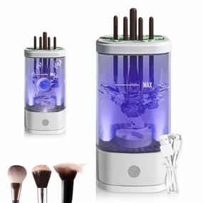 Electric Makeup Brush Cleaner with Makeup Brush Dryer,Portable Automatic USB Cosmetic Brushes Cleaner Tool for All Size Beauty Makeup Brush Set