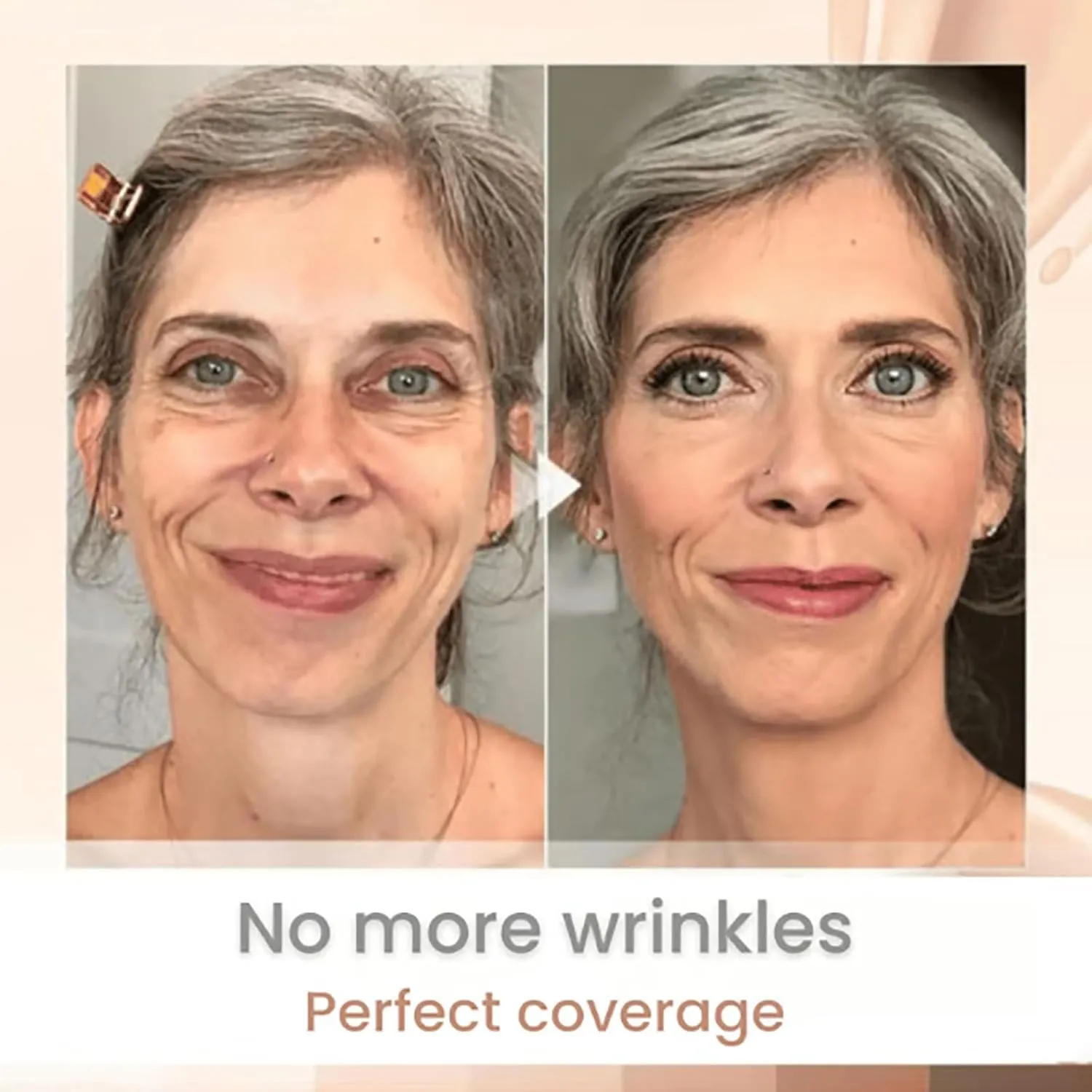 Eternipeace Stick Foundation,6 in 1 Luxury Anti-Wrinkle Foudation Stick,Flawless Eraser Foundation Stick,Korean Hydrating Lightweight Foundation Stick with Brush (2*Natural)