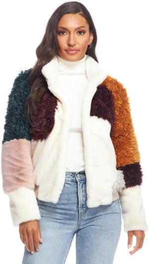 Fabulous-Furs Donna Salyers Freestyle Faux Fur Varsity Jacket