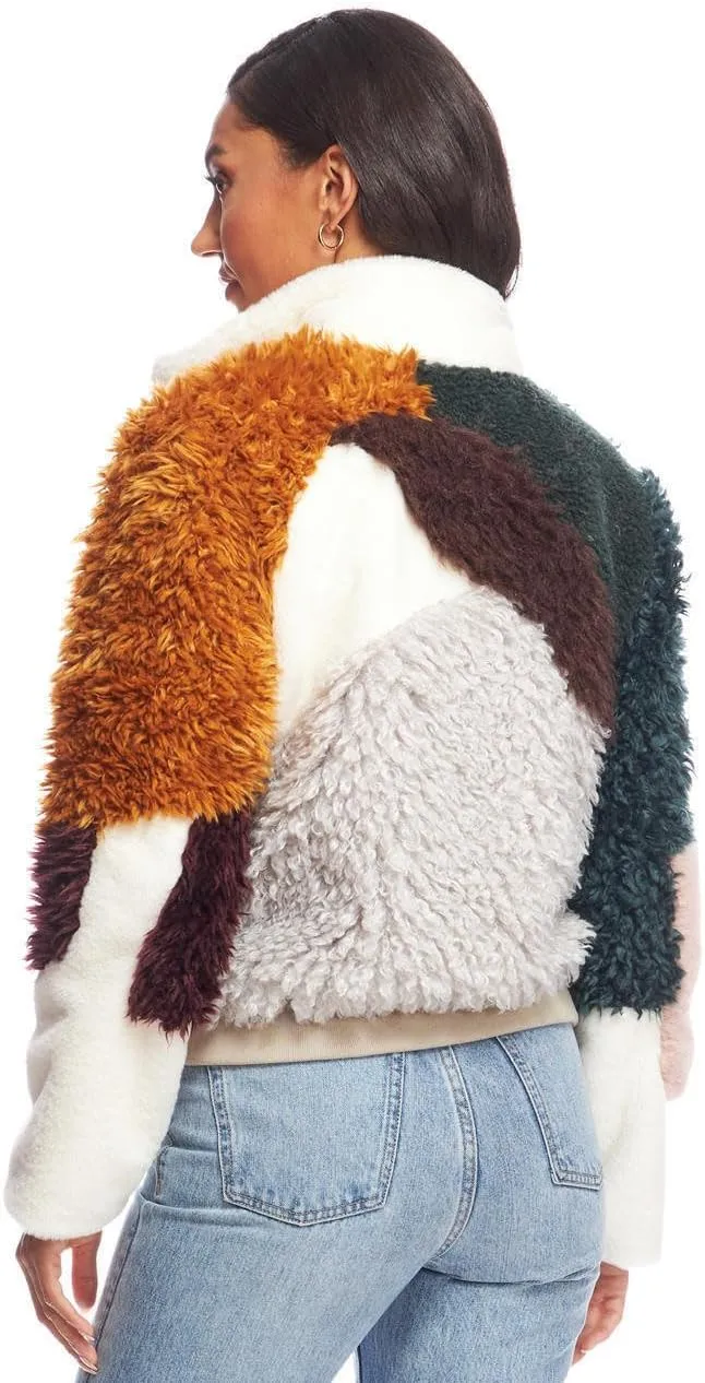Fabulous-Furs Donna Salyers Freestyle Faux Fur Varsity Jacket