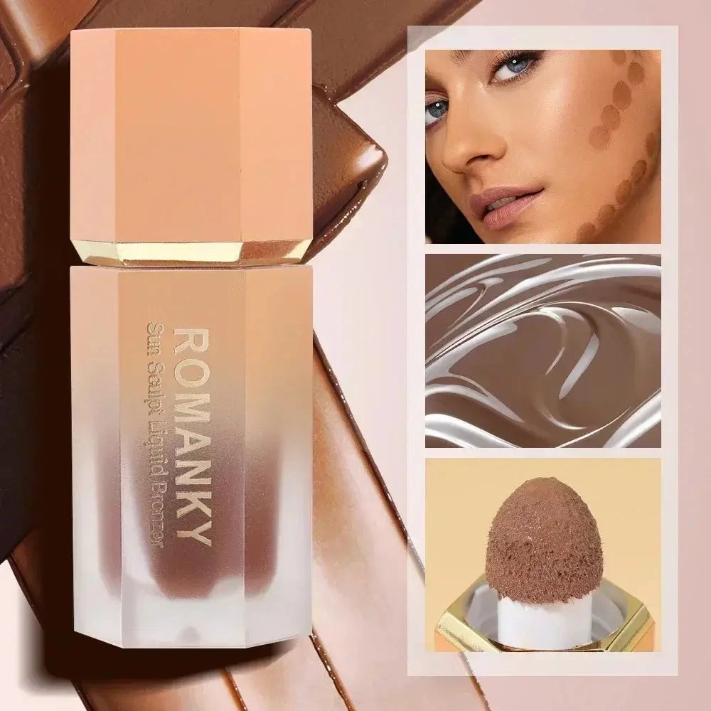 Face Liquid Bronzer Sponge Stick