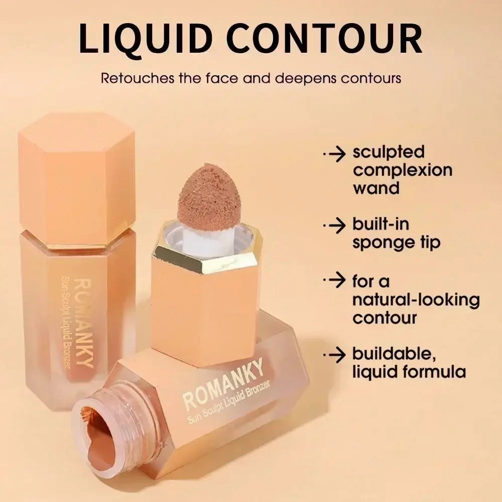 Face Liquid Bronzer Sponge Stick
