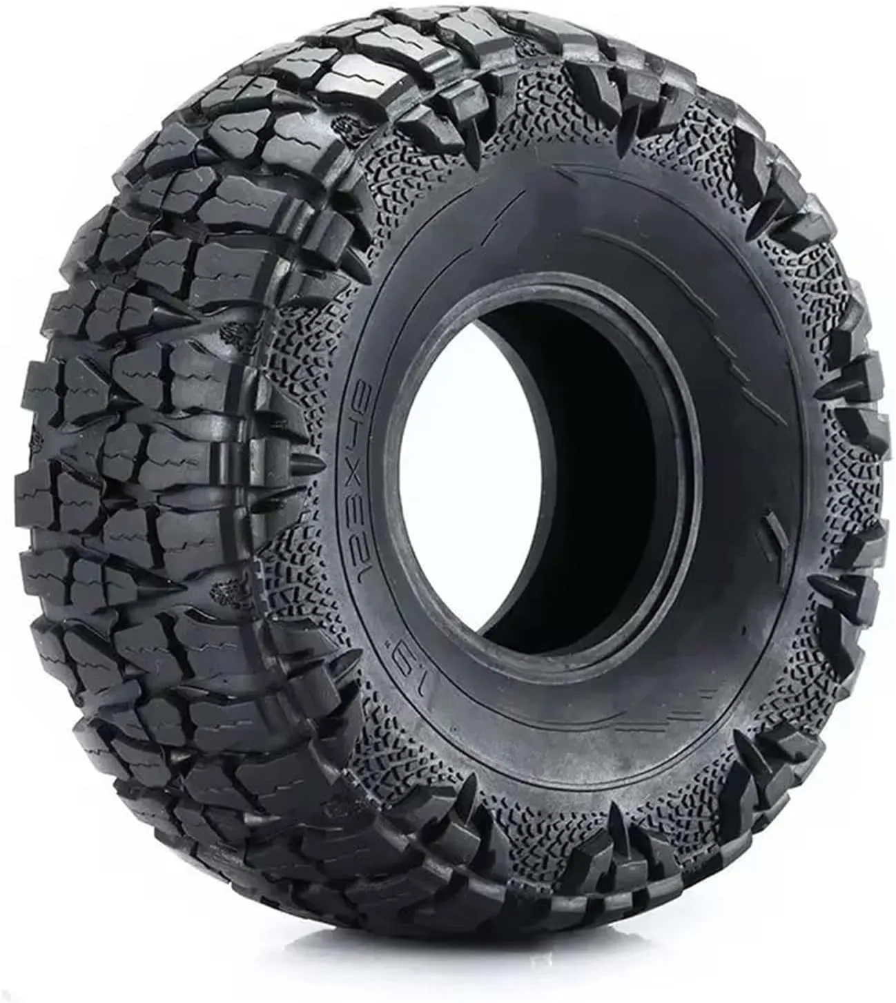 for TRX-4 for SCX10 for AXIAL 90046 Rubber for Super Soft Tire with Sponge Lining 1.9/2.2 Inch 123mm for 1/10 Simulation for Climbing Car RC Vehicle Wheels Tires(2.2INCH)