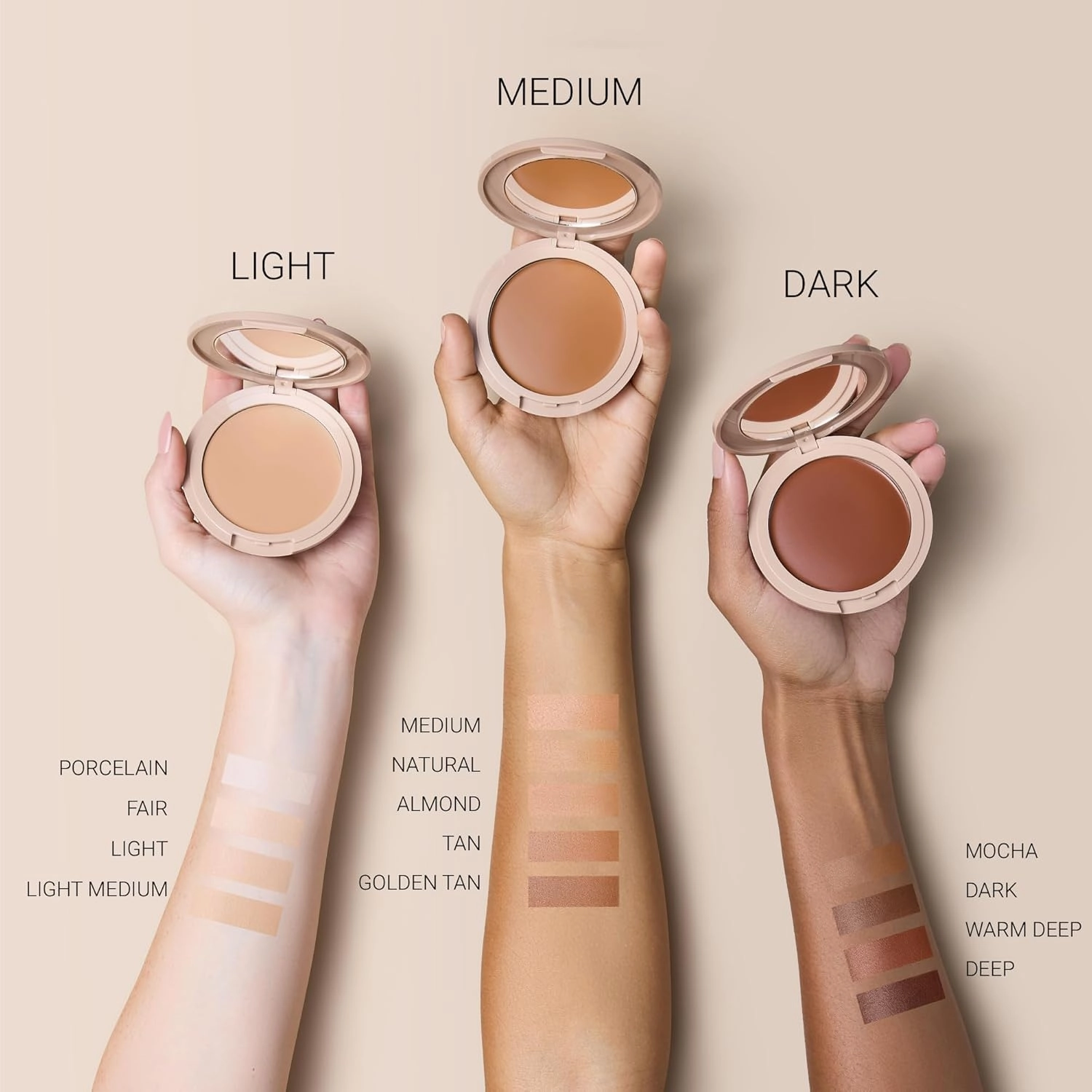 Foundation by No Makeup Makeup | Conceal & Correct with Long-Lasting, Buildable Formula & Lightweight Soft Finish | Cruelty-Free, Vegan, Fragrance-Free | Light Medium