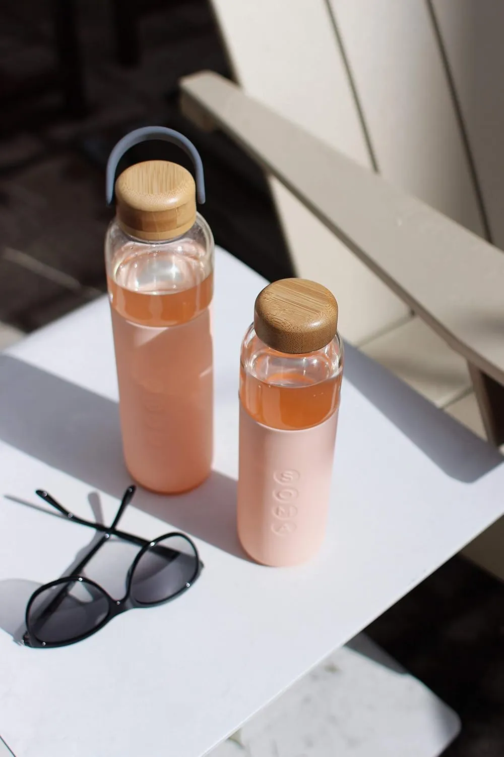 Full Circle Home 25 oz. Glass Water Bottle - Blush