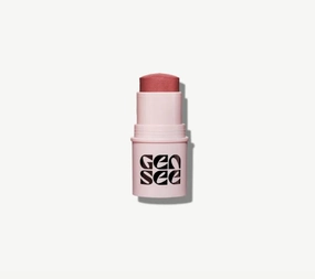 Gen See Straight Flush Glow Stick - Bloom 04 (Deep Rose Glow). Bonus Premium Korean Sheet Masque with Collagen