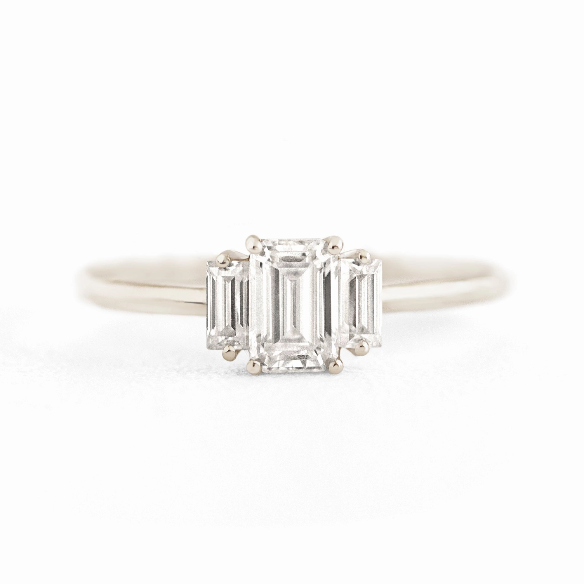 Geo Three Stone Ring