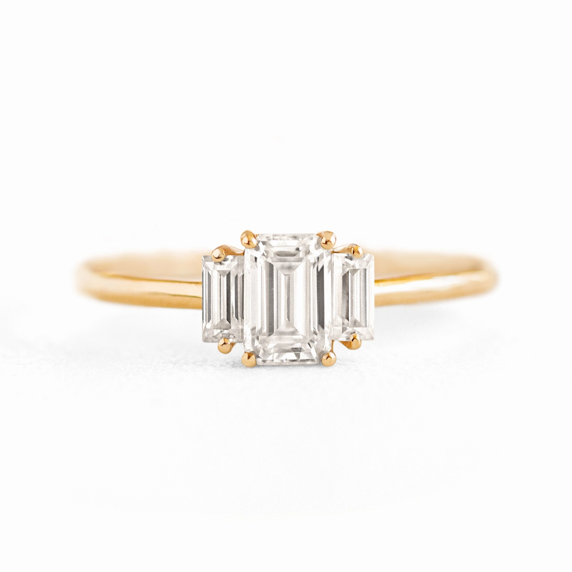 Geo Three Stone Ring