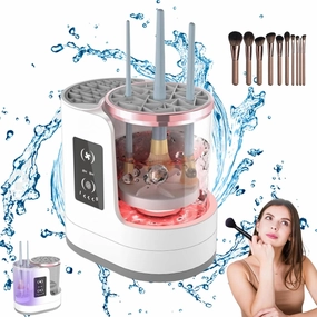Gleamakeup Makeup Brush Cleaner, Gleamakeup Brush Cleaner, Electric Makeup Brush Cleaner, For All Size Beauty Makeup Brush Set, Contour, Eyeshadow, Blush Brush (1PCS)