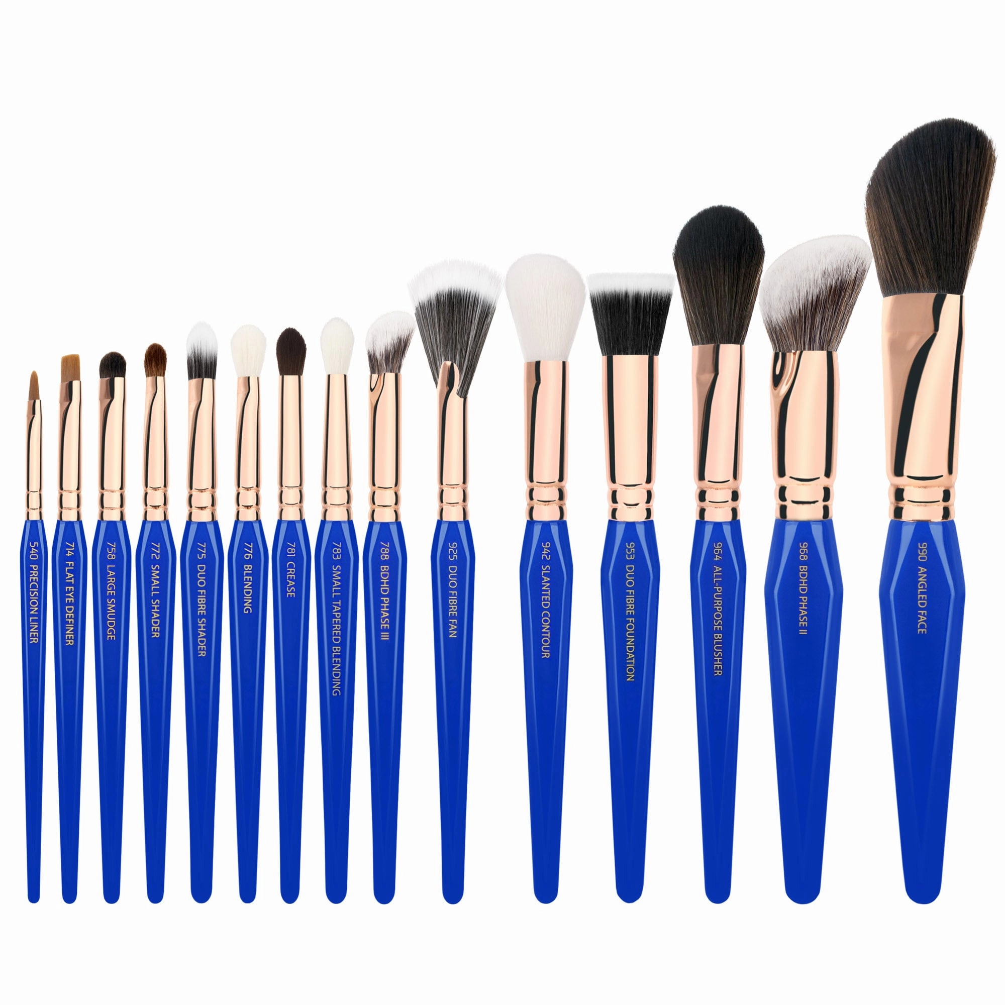 Golden Triangle Phase III Complete 15pc. Brush Set with Pouch