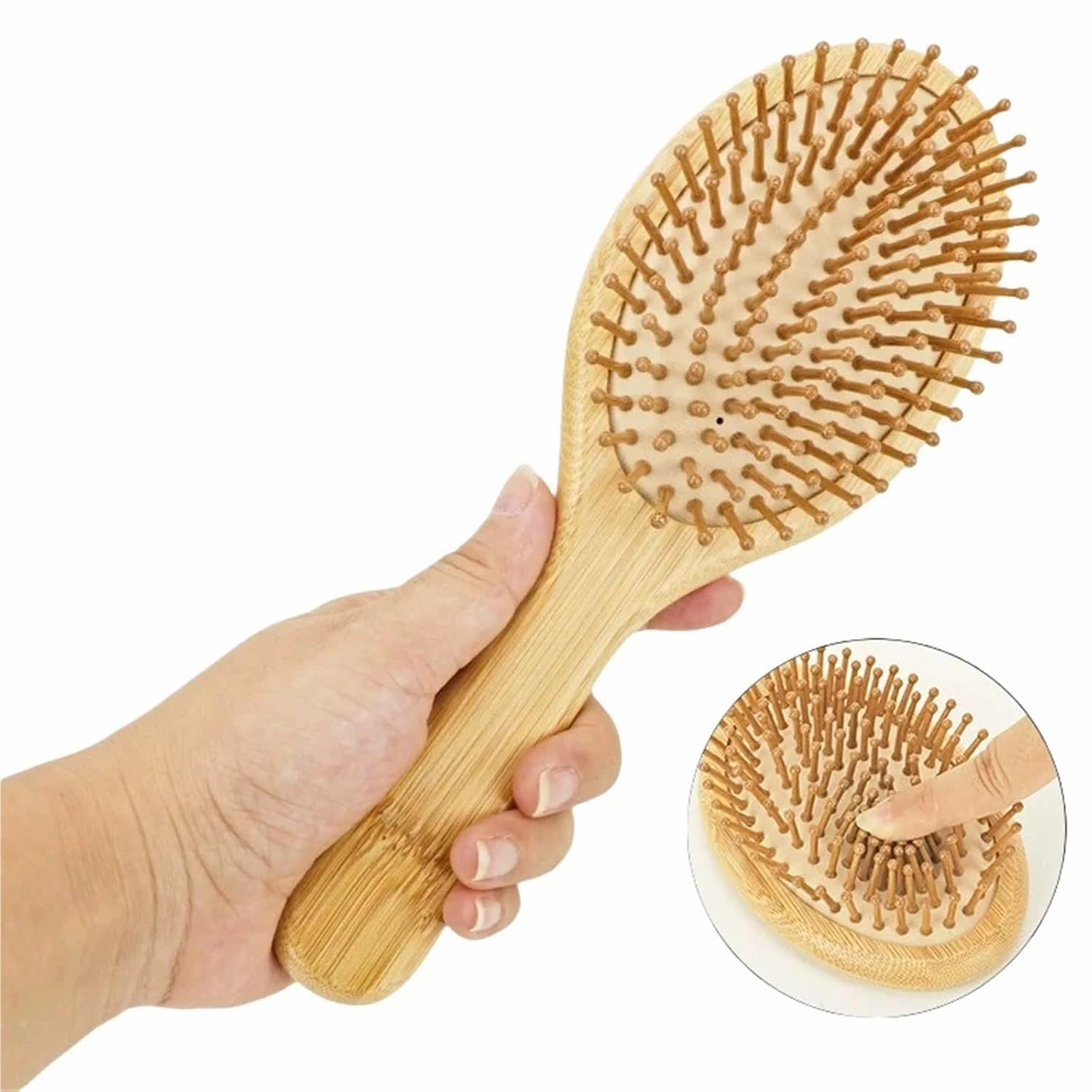 Hair Comb Bamboo Hair Brush(Small oval comb)