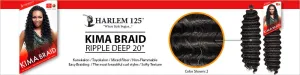 Harlem125 Synthetic Hair Braids Kima Braid Ripple Deep 20" (6-Pack, 1)