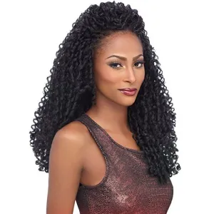 Harlem125 Synthetic Hair Braids Kima Braid Soft Dreadlock 14" (6-Pack, 1B)