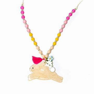 Hop Bunny Pearlized Necklace