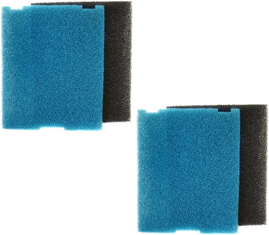 HQRP 2-Pack Foam Flat Box Filter Pads Compatible with Tetra 19015 SF1 SPF1 26592 Submersible Pond Filter, FK5 FK6 Filtration Fountain Kits
