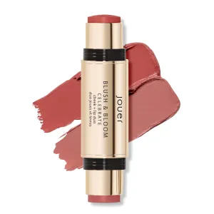 Jouer Blush & Bloom Cheek   Lip Duo - Hydrating Cream Blush Stick for Lip and Cheek Tint - Moisturizing Rose Hip and Squalane Oil Formula, Celebrate