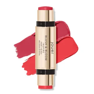 Jouer Blush & Bloom Cheek   Lip Duo - Hydrating Cream Blush Stick for Lip and Cheek Tint - Moisturizing Rose Hip and Squalane Oil Formula, Inspire