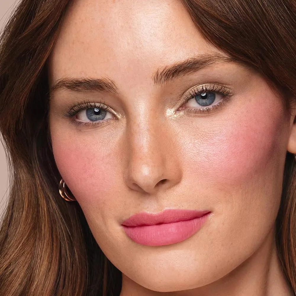 Jouer Blush & Bloom Cheek   Lipstick, Peony - Hydrating Cream Blush Stick for Cheek and Lip Tint - Moisturizing Rose Hip and Squalane Oil Formula