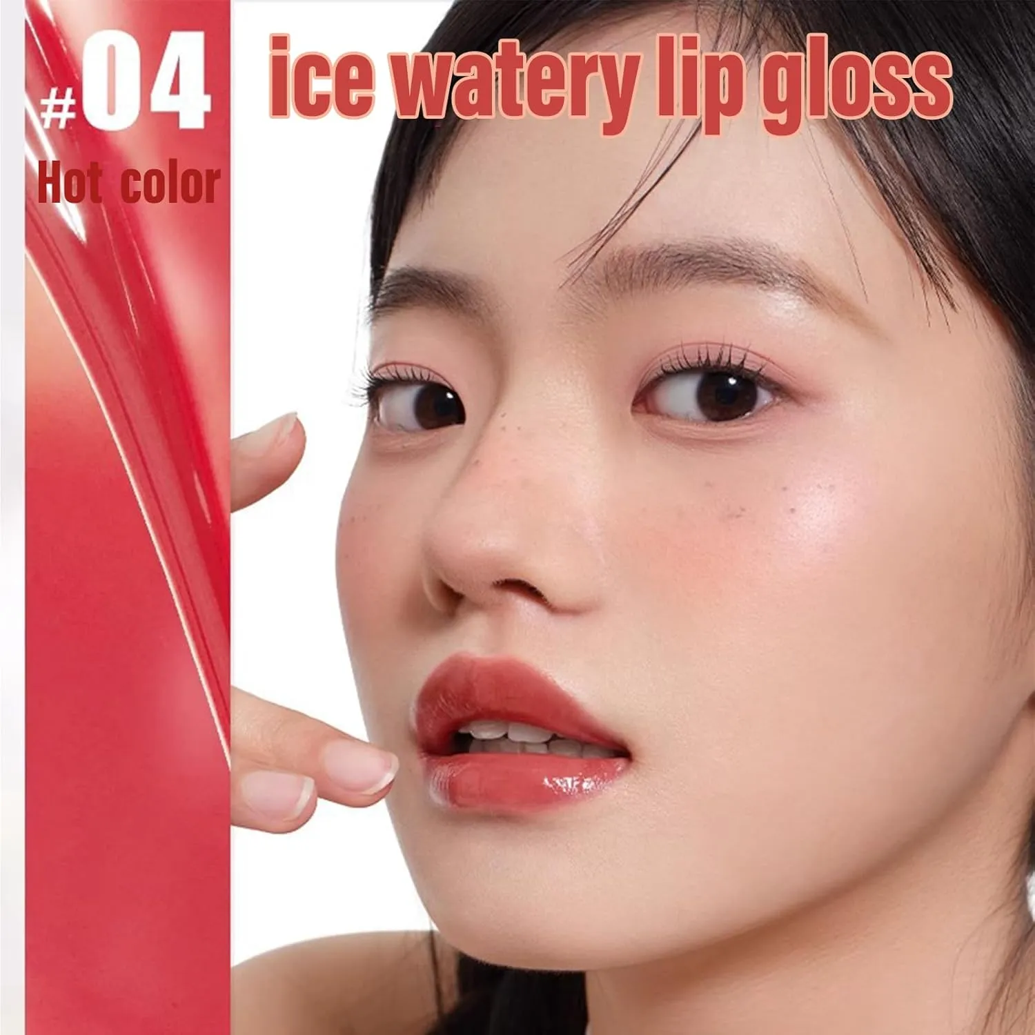 Judy Doll Lip Gloss, Judy Doll Ice Watery Lip Gloss, Jelly Hydrating Lip Gloss, Moisturizing Nonstick Tinted Gloss Lips Oil (10#)