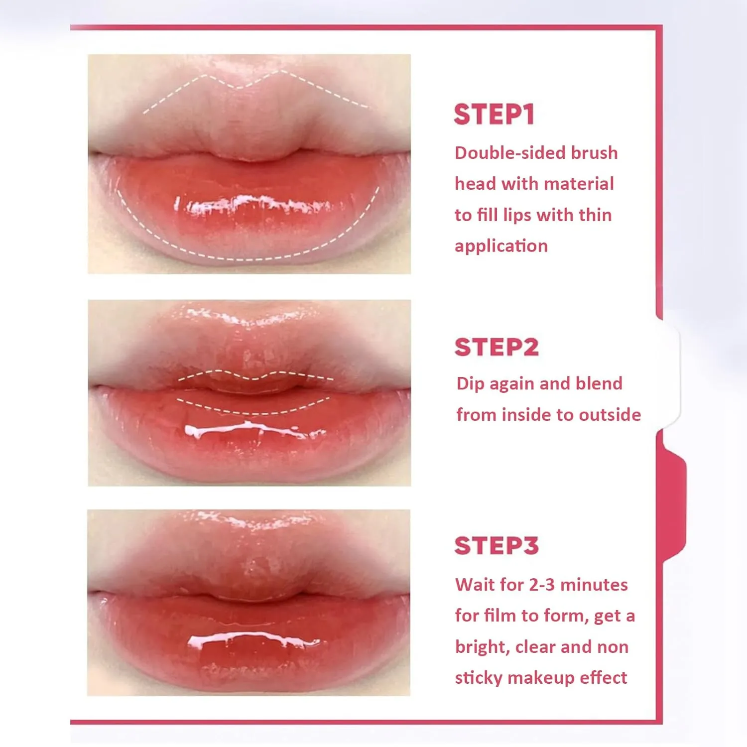 Judy Doll Lip Gloss, Judy Doll Ice Watery Lip Gloss, Jelly Hydrating Lip Gloss, Moisturizing Nonstick Tinted Gloss Lips Oil (10#)