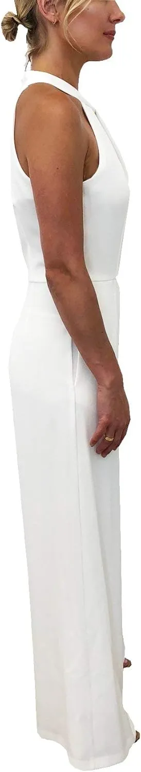 Julia Jordan Women's Sleeveless Knot Neck Wide Leg Jumpsuit, Elegant and Dress