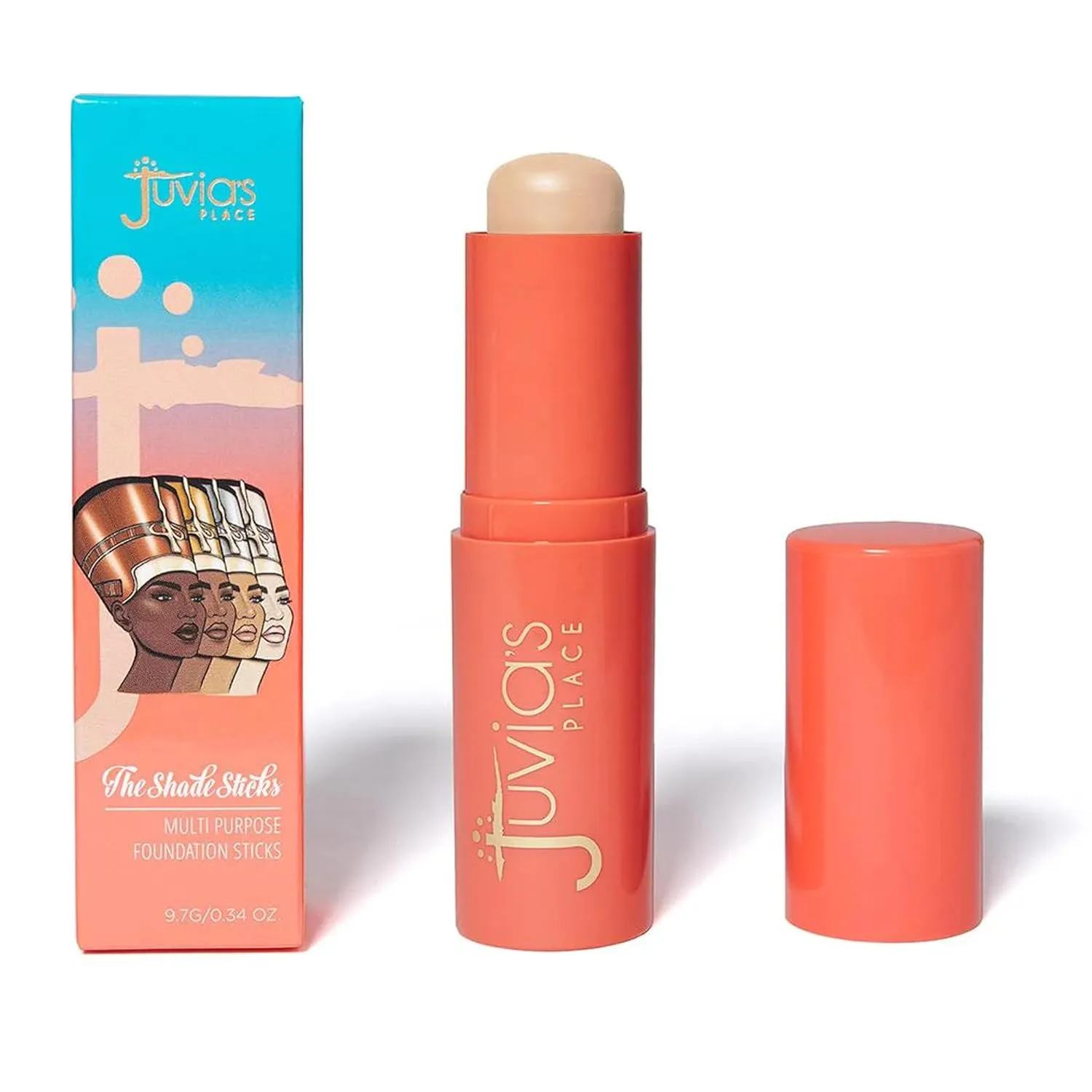 Juvia's Place Shade Stick Foundation, Concealer, Contour, Aberdeen, Very Light w/Neutral Undertone, .34 oz