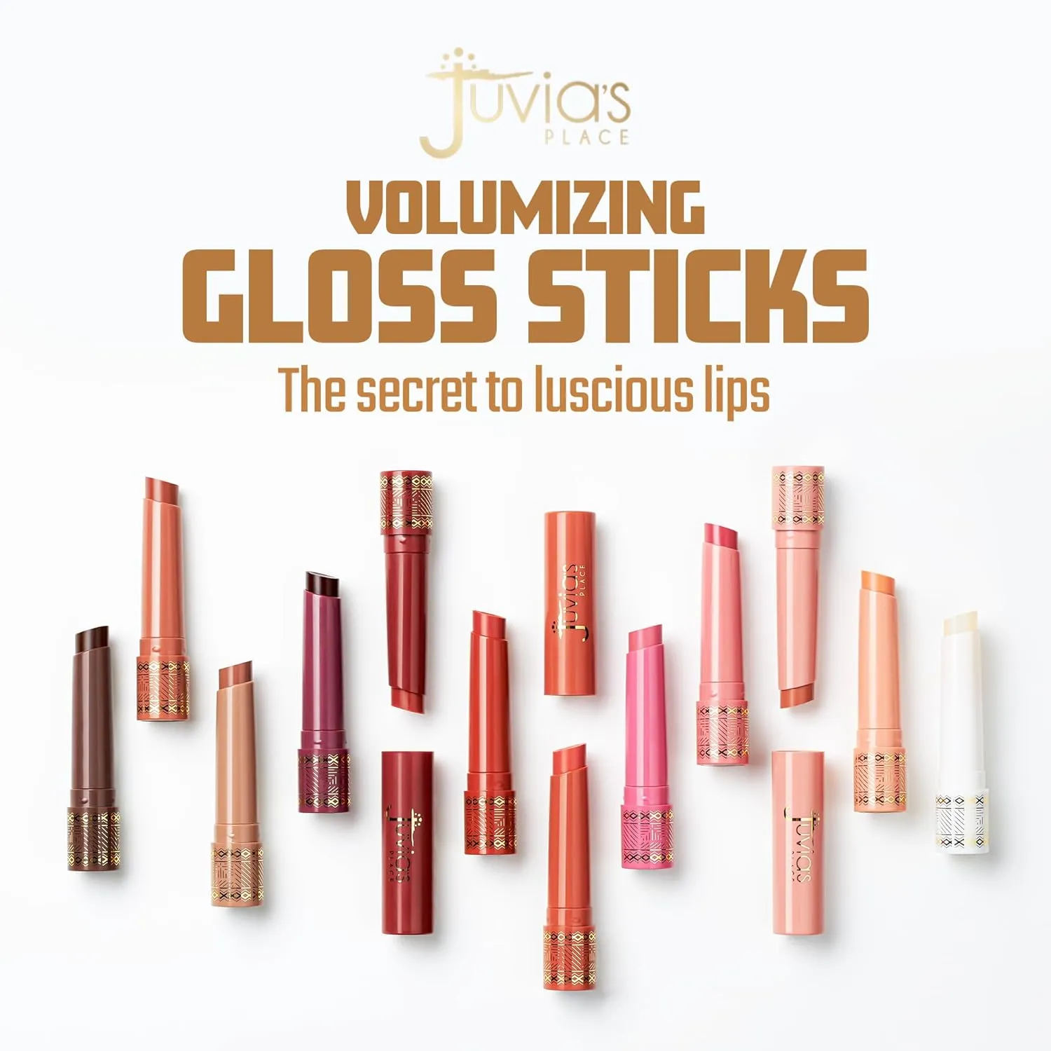 Juvia's Place Volumizing Gloss Sticks Sugar Cookie - Shiny Luscious Lips with Nourshing Hydration, Plumping Gloss, Lip Plumper Gloss, Plumping Lip Balm, Hydrating Lip Gloss