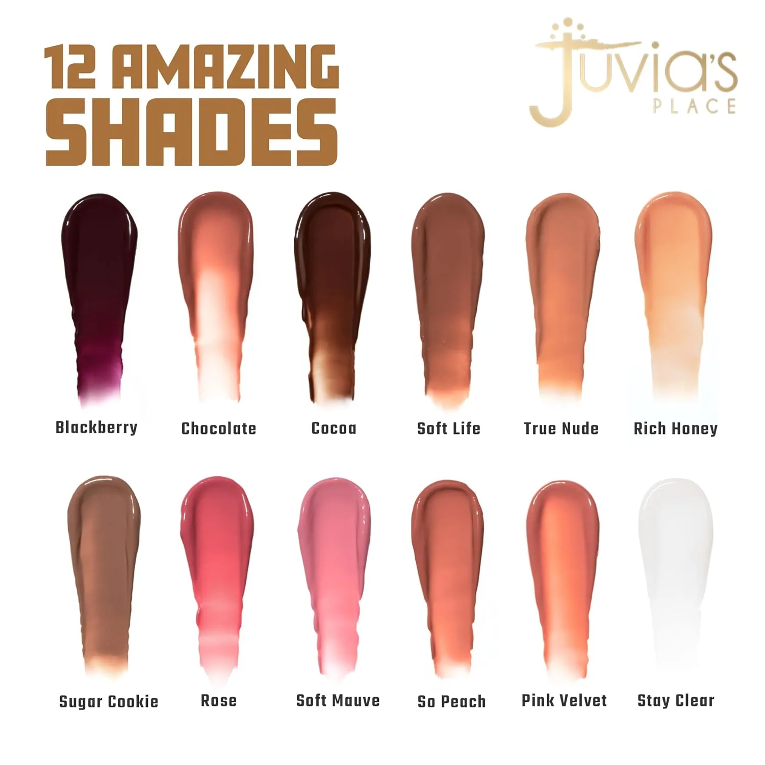 Juvia's Place Volumizing Gloss Sticks Sugar Cookie - Shiny Luscious Lips with Nourshing Hydration, Plumping Gloss, Lip Plumper Gloss, Plumping Lip Balm, Hydrating Lip Gloss