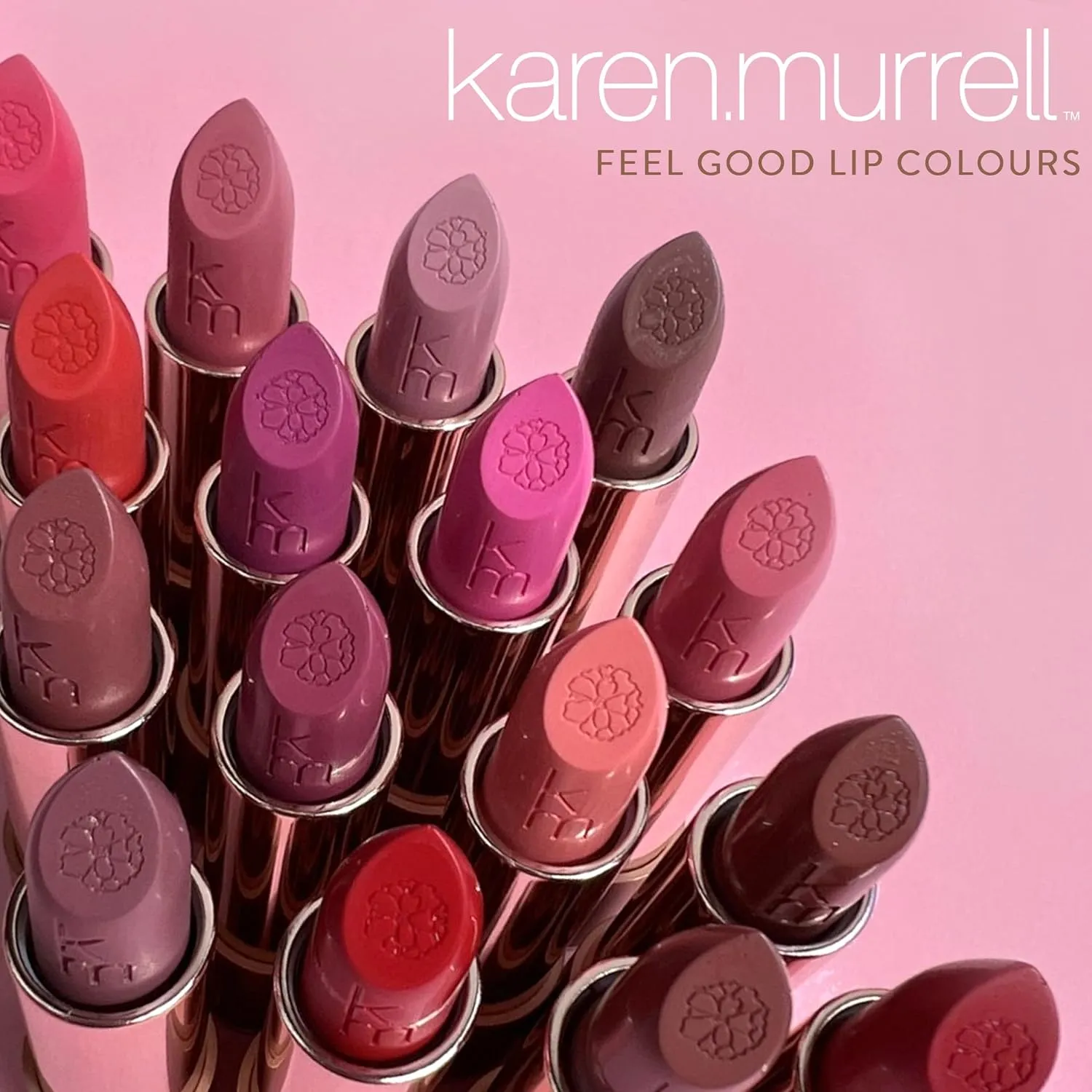 Karen Murrell - Natural Lip Stick 03 Pink Starlet - Pink Lipstick - Matte Finish, 100% Natural Ingredients, Moisturizes & Hydrates Lips - Paraben & Cruelty Free