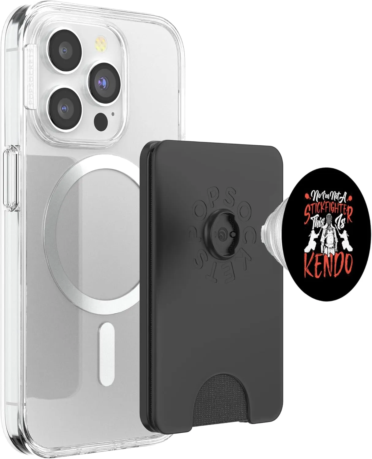 Kendo Sinobi Sticks Swordsman Kendo Instructor Kenjutsu PopSockets PopWallet for MagSafe