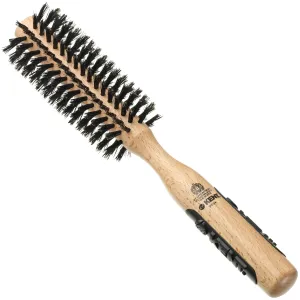 Kent PF04 Small Round Curling Brush with Hard Natural Boar Bristle Hair Drying Round Brush, and Blowout - For Shoulder Length or Shorter Hair