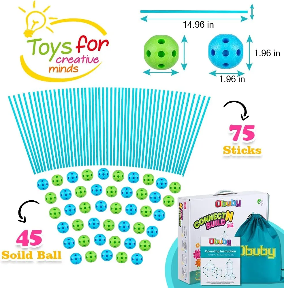 Kids Fort Building Kit 120 Pieces Construction STEM Toys for 5 6 7 8 9 10 11 12 Years Old Boys and Girls Ultimate Forts Builder Gift Build DIY Educational Learning Toy for Indoor & Outdoor