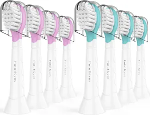 Kids Replacement Heads for Philips Sonicare: 3  Years Old Children Soft Electric Toothbrush Compact Child Brush Head for Boys Girls, Pink & Blue 8 Pack