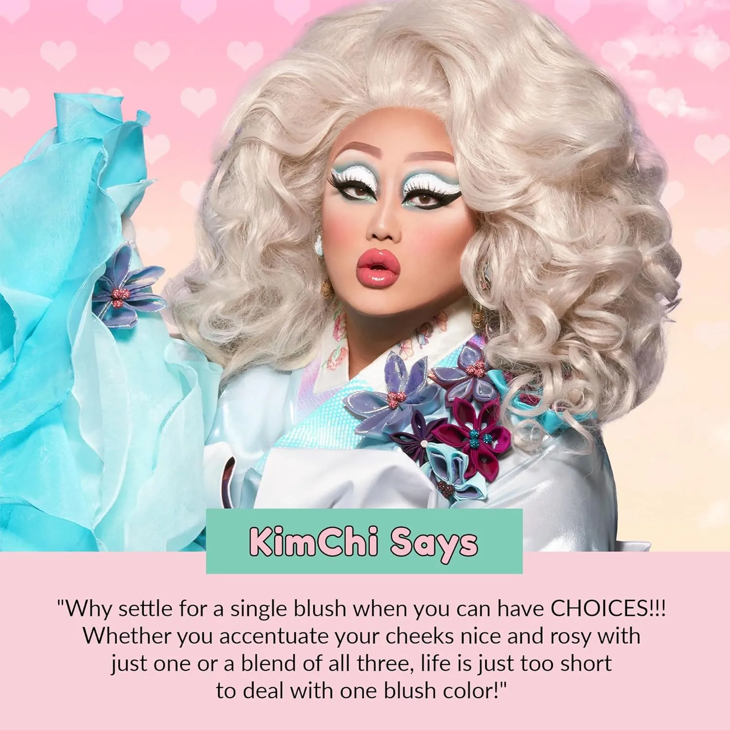 KimChi Chic Beauty Cheeky 3Some Blush Trio, Blush Makeup Palette with 3 Colors, Use Individually or Blend All Shades for Custom Look, 02 Apple Bottom Cheeks, 0.47 oz