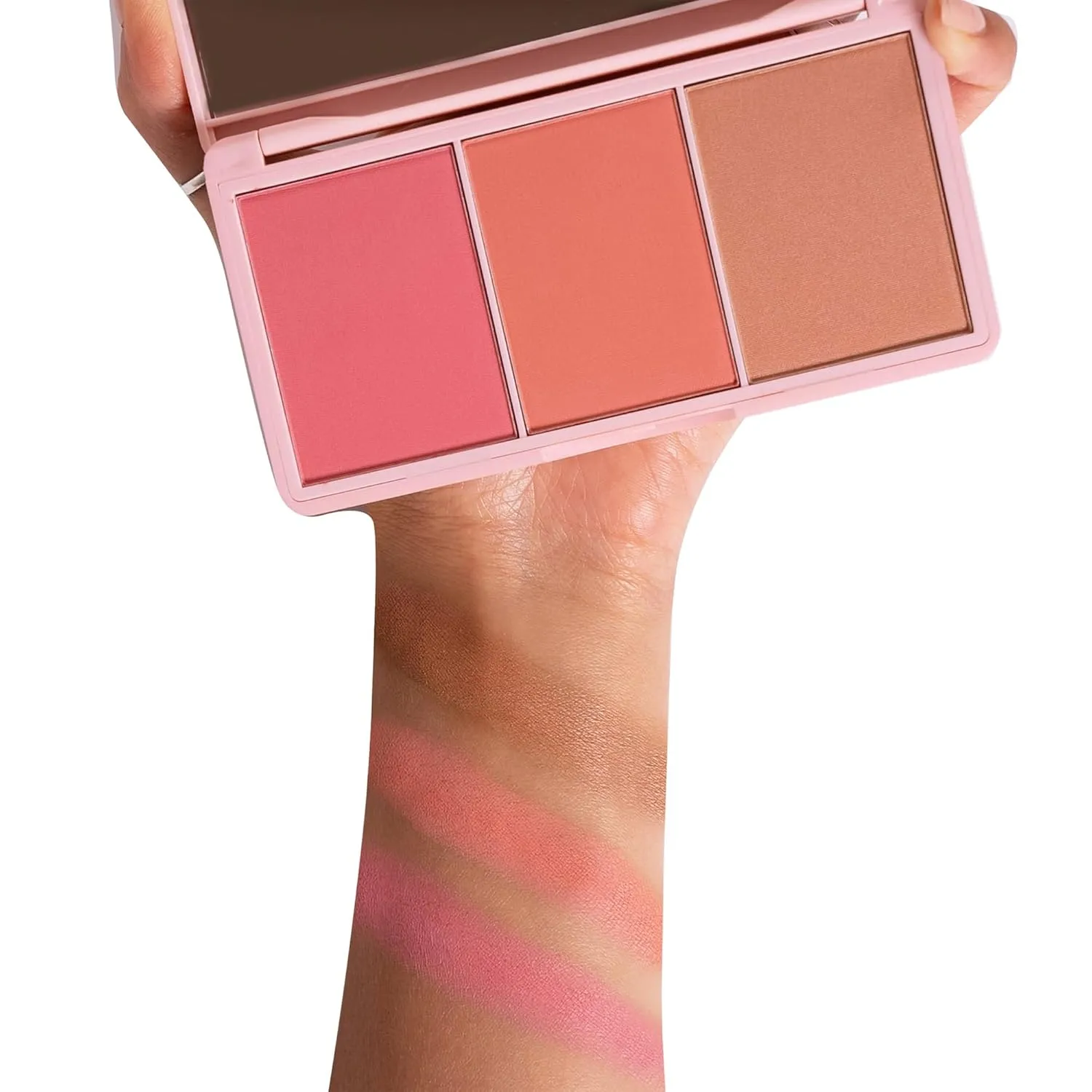 KimChi Chic Beauty Cheeky 3Some Blush Trio, Blush Makeup Palette with 3 Colors, Use Individually or Blend All Shades for Custom Look, 03 Bonita Señorita, 0.47 oz
