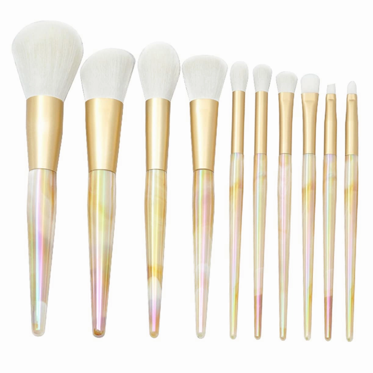 Luxury Marble Makeup Brush Brushes for Foundation Contour Blush Easy Cleaning