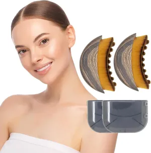 Lymphatic Contour Face Brush Face Massager Facial Gua Sha Brush Eye Dry Brush Lymphatic Drainage Neck Anti-Puffiness Relieve Fatigue Chin Jawline Sculpting 2PCS ETLCFB