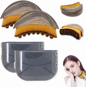 Lymphatic Drainage Massager Brush，Soft Lymphatic Contour Face Brush for Face, Chin & Jawline Sculpting, Fit The Skin Precisely and Relieve Fatigue(2pcs)