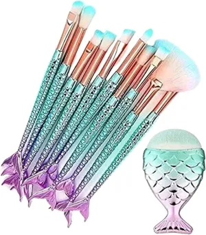 Make Up Brushes Set Makeup Brush Set 11 Pieces for Eyebrows Eyeliner Blush Facial Contour Brush Set Makeup Tools Set