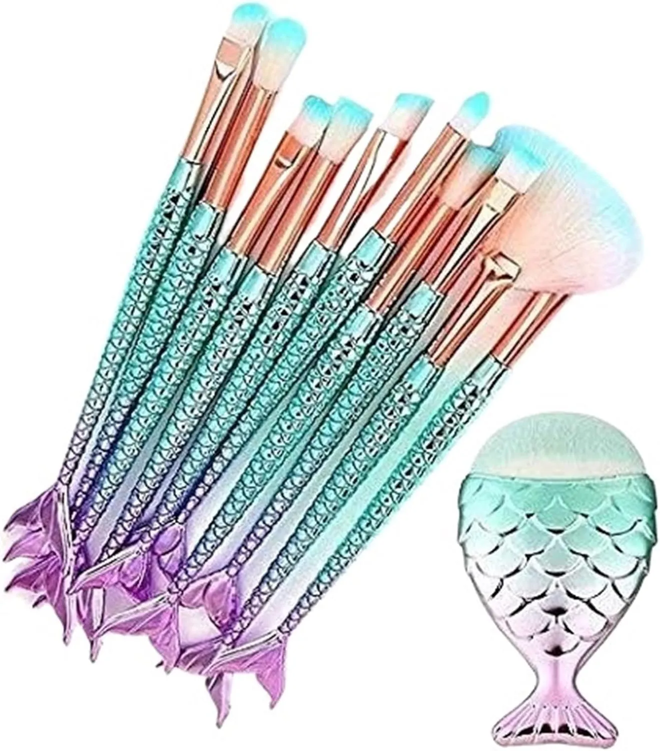 Make Up Brushes Set Makeup Brush Set 11 Pieces for Eyebrows Eyeliner Blush Facial Contour Brush Set Makeup Tools Set