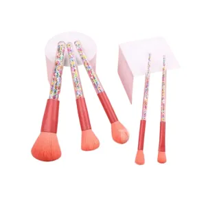 Makeup Brush 5 Pcs Cosmetics Tools Kit Candy Handle Cute Powder Eye Shadow Contour Blush Highlight Beauty Brushes Brush Sets