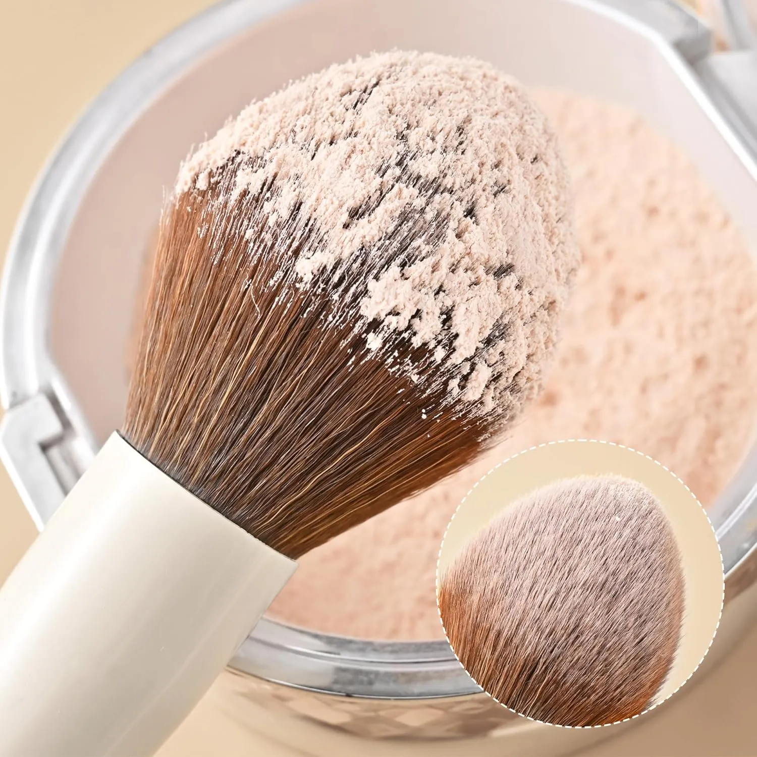 Makeup Brushes Set 15Pcs, Premium Synthetic Makeup Brushes for Foundation, Contour, Blush, Eyeshadow & Powder, Includes Travel Case & Cleaning Sponge, Cruelty-Free, for Professional & Daily Use